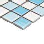 MOSAIK WELSCHEIT MIX BLÅ/VIT GLOSSY 2.5X2.5CM PRIS PER ARK