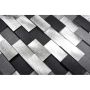 MOSAIK ALU AVANTGARDE 3D SILVER 30X30CM PRIS PER ARK