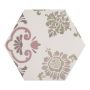 KLINKER HEXAGON FANTASY ROSA 25X22CM
