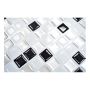 MOSAIK SJÄLVHÄFTANDE VINYL SQUARE SVART/VIT 0,26M²/KRT