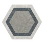 KLINKER TRAFFIC HEXAGON COMBI GREY 25X22 CM 1,04 M²/KRT