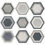 KLINKER TRAFFIC HEXAGON COMBI GREY 25X22 CM 1,04 M²/KRT