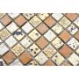 MOSAIK WELSCHEIT MIX STEN/HARTS GULD/BRONS 30X30CM PRIS PER ARK
