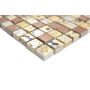 MOSAIK WELSCHEIT MIX STEN/HARTS GULD/BRONS 30X30CM PRIS PER ARK
