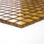 KRISTALLMOSAIK SQUARE GOLD STRUCTURE 2.3X2.3CM 8MM