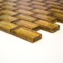 KRISTALLMOSAIK BRICK GOLD STRUCTURE 4.8X2.3CM 8MM