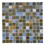 MOSAIK WELSCHEIT STYLE SQUARE MIX BRUN/BLÅ 2.3X2.3 CM PRIS PER ARK