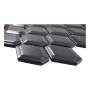 MOSAIK METRO DIAMOND SVART BLANK 6X4.8 CM