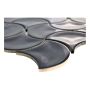 MOSAIK FAN WAVE BLACK 27,6X27,6CM PRIS PER ARK
