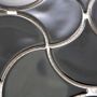 MOSAIK FAN WAVE BLACK 27,6X27,6CM PRIS PER ARK