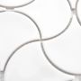 MOSAIK FAN WAVE WHITE 27,6X27,6CM PRIS PER ARK
