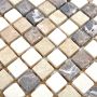 MOSAIK SQUARE CASTANAO/BIANCO 30,5X30,5CM PRIS PER ARK