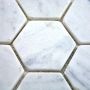 MOSAIK HAINAN HEXAGON MARBLE WHITE PRIS PER ARK