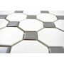 MOSAIK OCTAGON WHITE METALL 29,5X29,5CM PRIS PER ARK