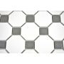 MOSAIK OCTAGON WHITE METALL 29,5X29,5CM PRIS PER ARK