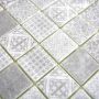 MOSAIK WELSCHEIT SQUARE PATCHWORK GREY 31,5X31,5CM PRIS PER ARK