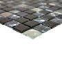 MOSAIK DIAMOND SQUARE MIX BLACK GLASS PRIS PER ARK
