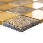 MOSAIK KRISTALLMOSAIK SQUARE OPTIC GULD 30X30CM PRIS PER ARK 