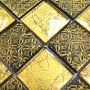 MOSAIK KRISTALLMOSAIK SQUARE OPTIC GULD 30X30CM PRIS PER ARK 