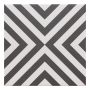 KLINKER RETRO ZEBRE SVART 20X20CM 1.42M²/KRT