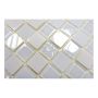 MOSAIK WELSCHEIT SJÄLVHÄFTANDE KRISTALL/STEN VIT 2,3X2,3CM PRIS PER ARK