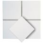 KAKEL VIT BLANK VÅGIG 20X20CM 1.6M²/KRT
