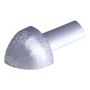 TREVÄGSHÖRN ALU 12MM BORSTAT SILVER
