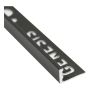 KAKELLIST GENESIS L-PROFIL SVARTLACKAD ALUMINIUM 12MM 2,5M
