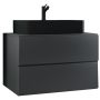 KOMMODPAKET VCM LENDAS BL S 80CM ANTRACIT