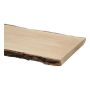 HYLLPLAN FURU PLANK MED BARK 26X300-350X3000MM