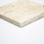 NATURSTEN TRAVERTINE CHIARO MARMOR 10X10CM 0.5M²/KRT