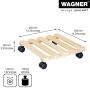 BLOMVAGN WAGNER MULTI ROLLER 35X35CM TRÄ 