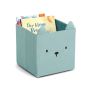 FÖRVARINGSKORG ZELLER BEAR MUSLIN 28X28CM MINT