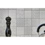 MOSAIK RETRO SQUARE GRÅ BLANK 9,7X9,7CM PRIS PER ARK