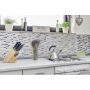 MOSAIK INTERLOCK CRYSTAL MIX VIT 30X30CM PRIS PER ARK