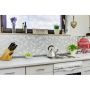 MOSAIK WELSCHEIT HEXAGON CRYSTAL/STONE 3D VIT 26X30CM PRIS PER ARK