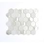 MOSAIK WELSCHEIT HEXAGON CRYSTAL/STONE 3D VIT 26X30CM PRIS PER ARK