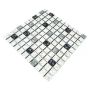 MOSAIK CLASSIC VIT/GRÅ/SVART BLANK 30,5X30,5CM PRIS PER ARK