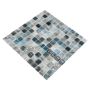 MOSAIK NATURE SQUARE GLASS/STONE BLUE MIX 