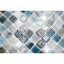 MOSAIK NATURE SQUARE GLASS/STONE BLUE MIX 