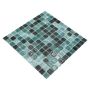 MOSAIK NATURE SQUARE  ECO BALI GLASS/STONE GREEN MIX  