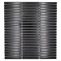 MOSAIK RECTANGLE UNI BLACK GLOSSY PRIS PER ARK