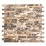 MOSAIK IMPALA BRICK BRUN 30,5X32,2CM PRIS PER ARK