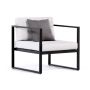 SOFFGRUPP SENSUM SKEPPARHOLMEN ALUMINIUM SVART