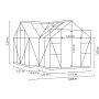 VÄXTHUS VITAVIA SIRIUS 13000 ALU/GLAS 13M² 