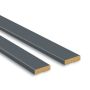 TÄCKLIST SOLID ELEMENTS ANTRACIT 2ST PER PAKET 12X42X2200MM