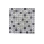 MOSAIK WELSCHEIT SQUARE PATCHWORK BLACK 31,5X31,5CM PRIS PER ARK