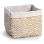 FÖRVARINGSKORG ZELLER MOSAIC BEIGE 28,5X28,5X28 CM