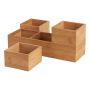 FÖRVARINGSLÅDOR BAMBU 4-PACK
