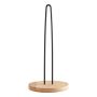 HUSHÅLLSPAPPERSHÅLLARE BAMBU OCH SVART METALL